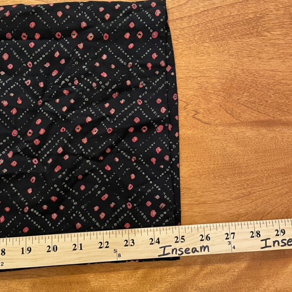 Peruvian Connection Wide Leg Crop Pants Geometric Abstract Pattern - Picture 7 of 10